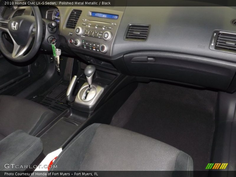 Polished Metal Metallic / Black 2010 Honda Civic LX-S Sedan