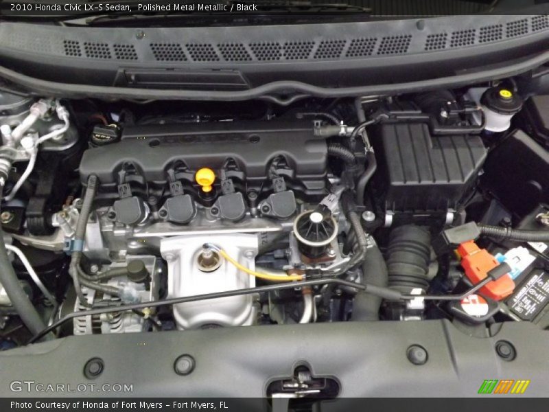 Polished Metal Metallic / Black 2010 Honda Civic LX-S Sedan