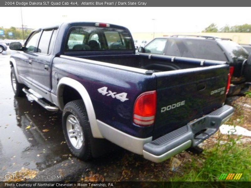 Atlantic Blue Pearl / Dark Slate Gray 2004 Dodge Dakota SLT Quad Cab 4x4