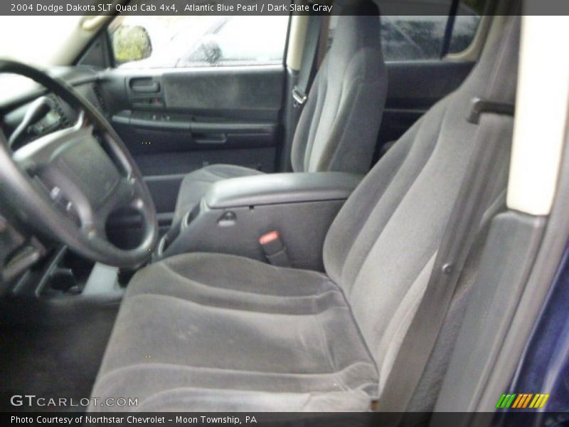 Atlantic Blue Pearl / Dark Slate Gray 2004 Dodge Dakota SLT Quad Cab 4x4