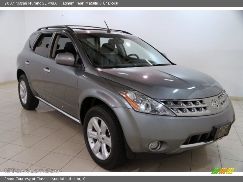 Platinum Pearl Matallic / Charcoal 2007 Nissan Murano SE AWD