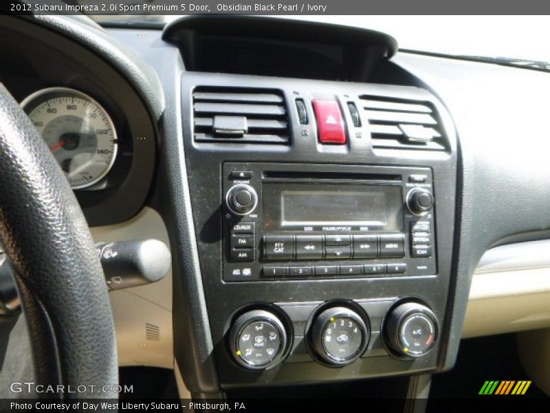 Obsidian Black Pearl / Ivory 2012 Subaru Impreza 2.0i Sport Premium 5 Door