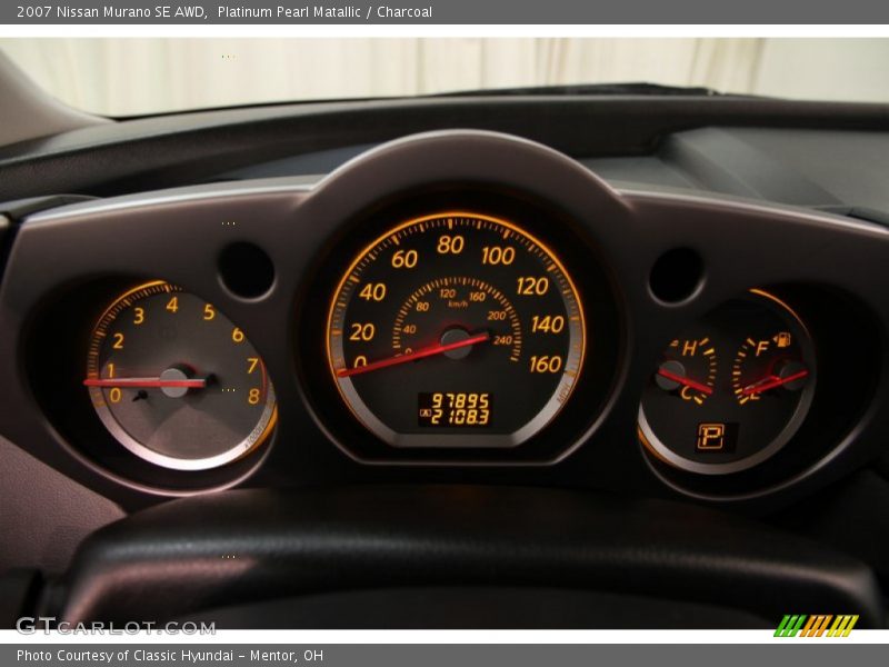 Platinum Pearl Matallic / Charcoal 2007 Nissan Murano SE AWD
