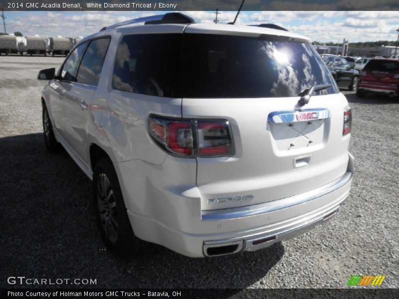 White Diamond Tricoat / Ebony 2014 GMC Acadia Denali