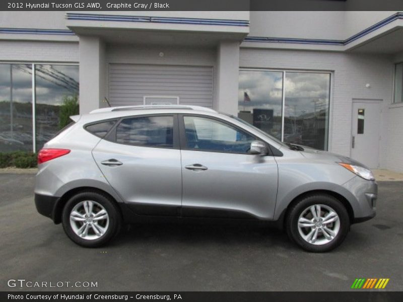 Graphite Gray / Black 2012 Hyundai Tucson GLS AWD