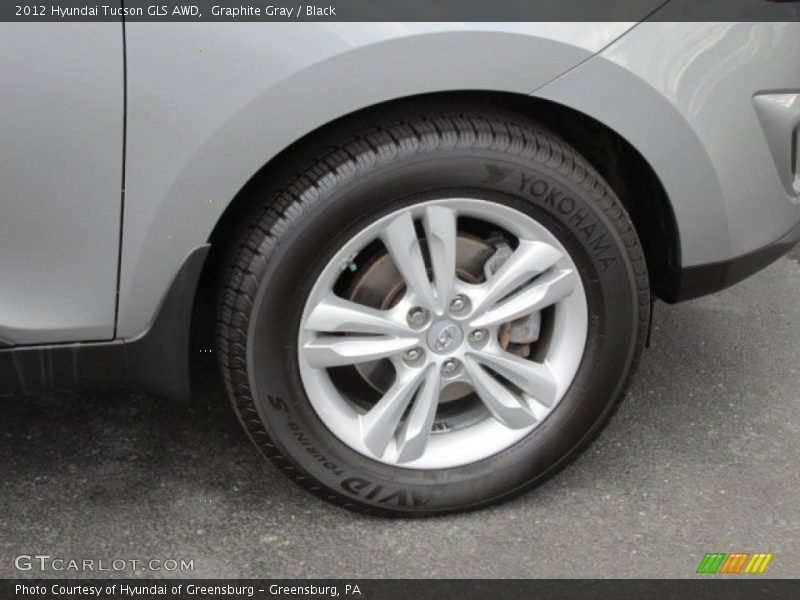 Graphite Gray / Black 2012 Hyundai Tucson GLS AWD