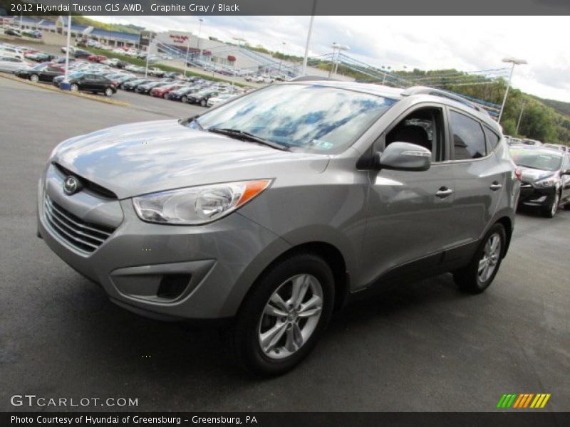 Graphite Gray / Black 2012 Hyundai Tucson GLS AWD