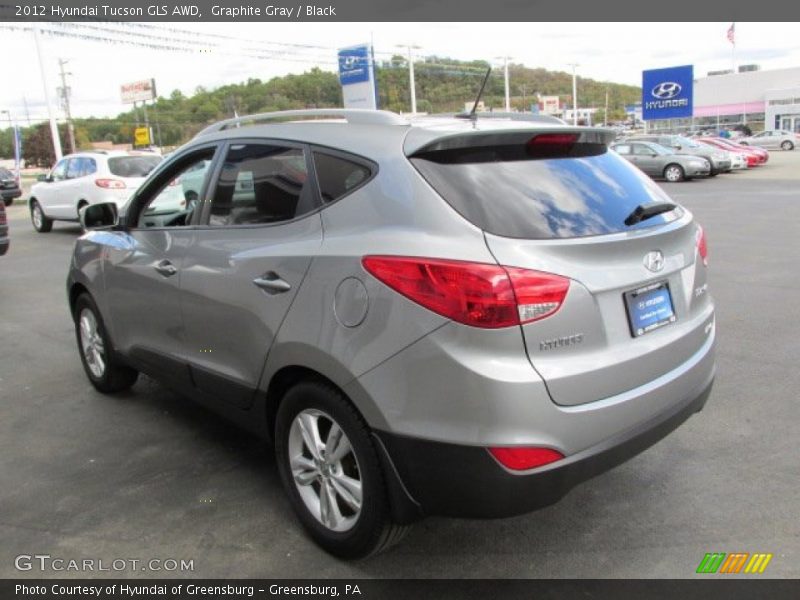 Graphite Gray / Black 2012 Hyundai Tucson GLS AWD