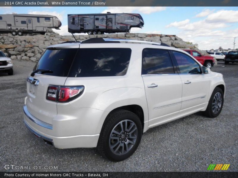 White Diamond Tricoat / Ebony 2014 GMC Acadia Denali