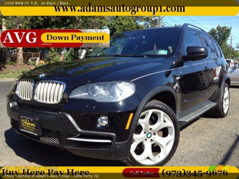 Jet Black / Black 2008 BMW X5 4.8i
