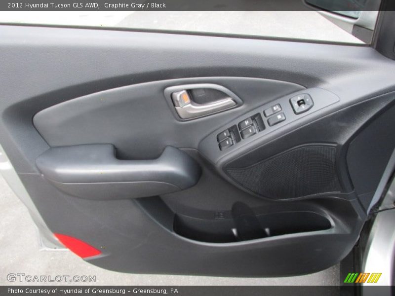 Graphite Gray / Black 2012 Hyundai Tucson GLS AWD