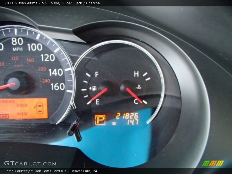 Super Black / Charcoal 2011 Nissan Altima 2.5 S Coupe