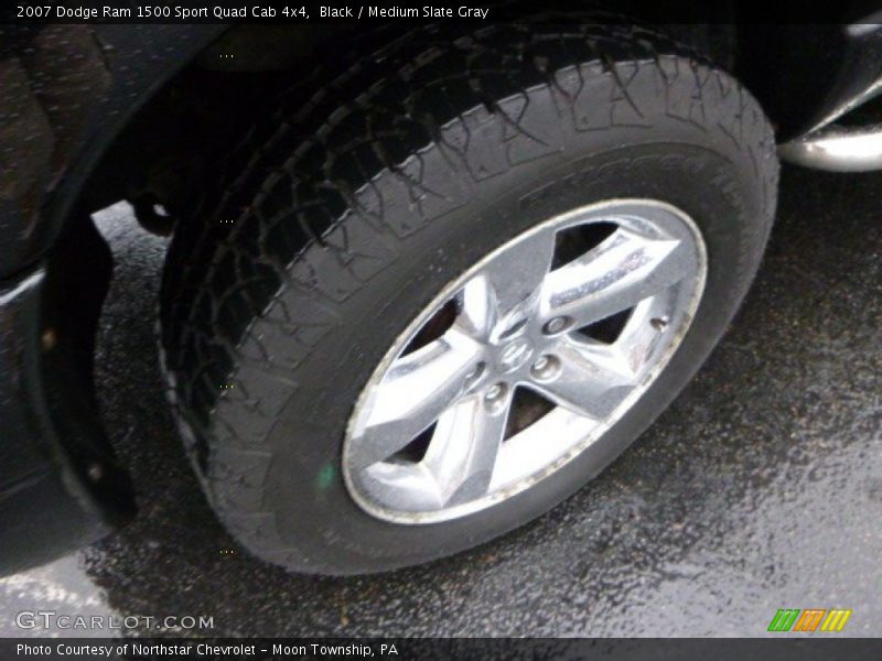 Black / Medium Slate Gray 2007 Dodge Ram 1500 Sport Quad Cab 4x4