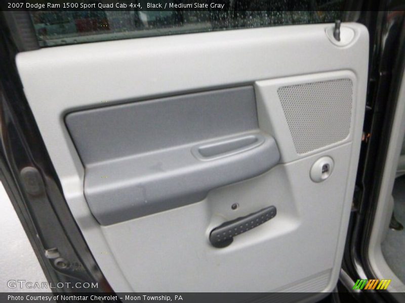Black / Medium Slate Gray 2007 Dodge Ram 1500 Sport Quad Cab 4x4