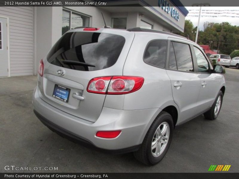 Moonstone Silver / Gray 2012 Hyundai Santa Fe GLS AWD