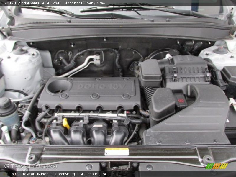 Moonstone Silver / Gray 2012 Hyundai Santa Fe GLS AWD