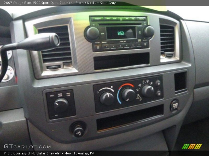 Black / Medium Slate Gray 2007 Dodge Ram 1500 Sport Quad Cab 4x4