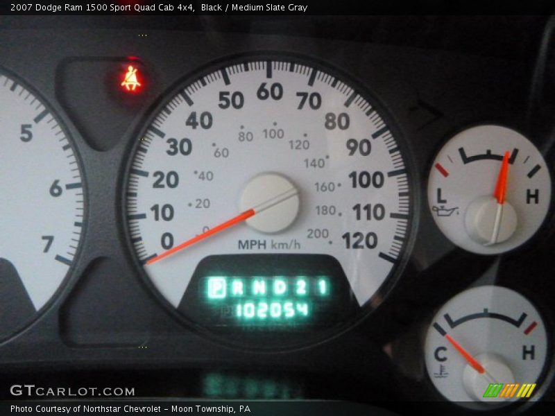 Black / Medium Slate Gray 2007 Dodge Ram 1500 Sport Quad Cab 4x4