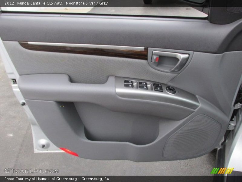 Moonstone Silver / Gray 2012 Hyundai Santa Fe GLS AWD