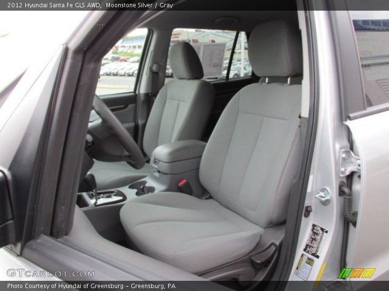 Moonstone Silver / Gray 2012 Hyundai Santa Fe GLS AWD