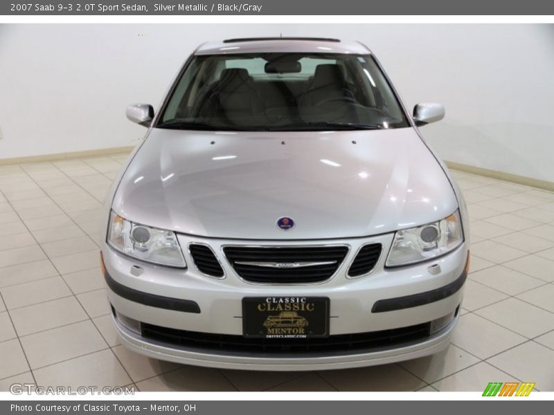 Silver Metallic / Black/Gray 2007 Saab 9-3 2.0T Sport Sedan