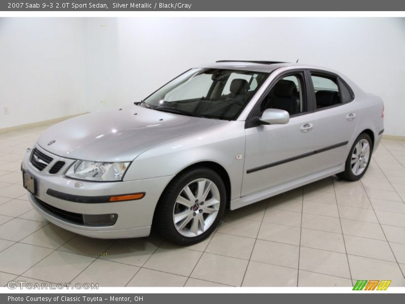 Silver Metallic / Black/Gray 2007 Saab 9-3 2.0T Sport Sedan