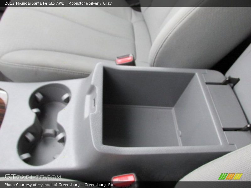Moonstone Silver / Gray 2012 Hyundai Santa Fe GLS AWD