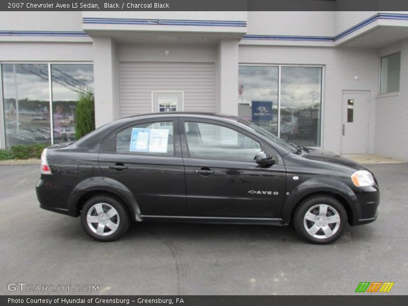 Black / Charcoal Black 2007 Chevrolet Aveo LS Sedan