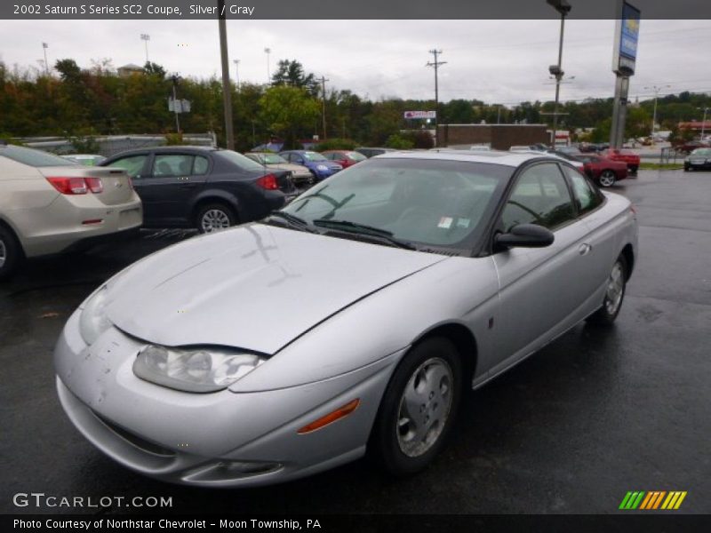 Silver / Gray 2002 Saturn S Series SC2 Coupe