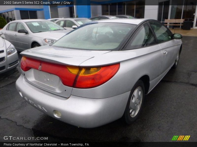 Silver / Gray 2002 Saturn S Series SC2 Coupe