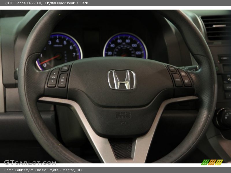 Crystal Black Pearl / Black 2010 Honda CR-V EX