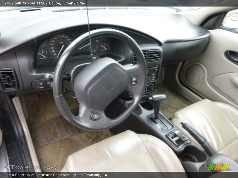 Silver / Gray 2002 Saturn S Series SC2 Coupe