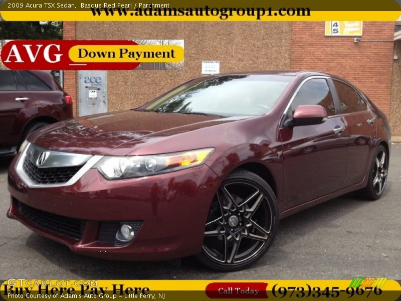Basque Red Pearl / Parchment 2009 Acura TSX Sedan