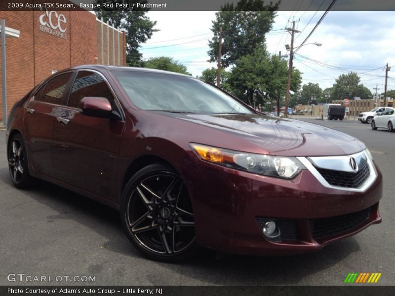 Basque Red Pearl / Parchment 2009 Acura TSX Sedan