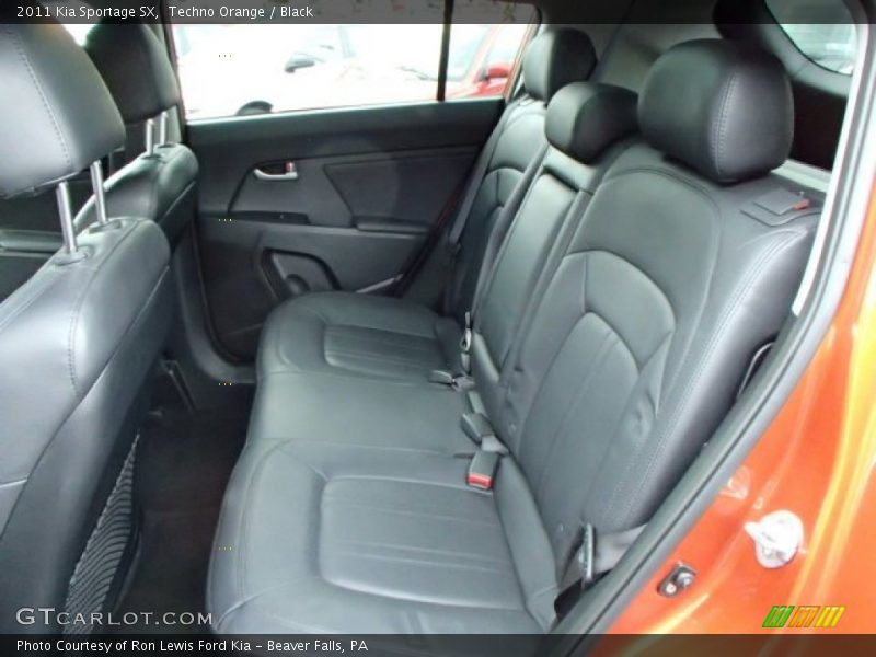 Rear Seat of 2011 Sportage SX