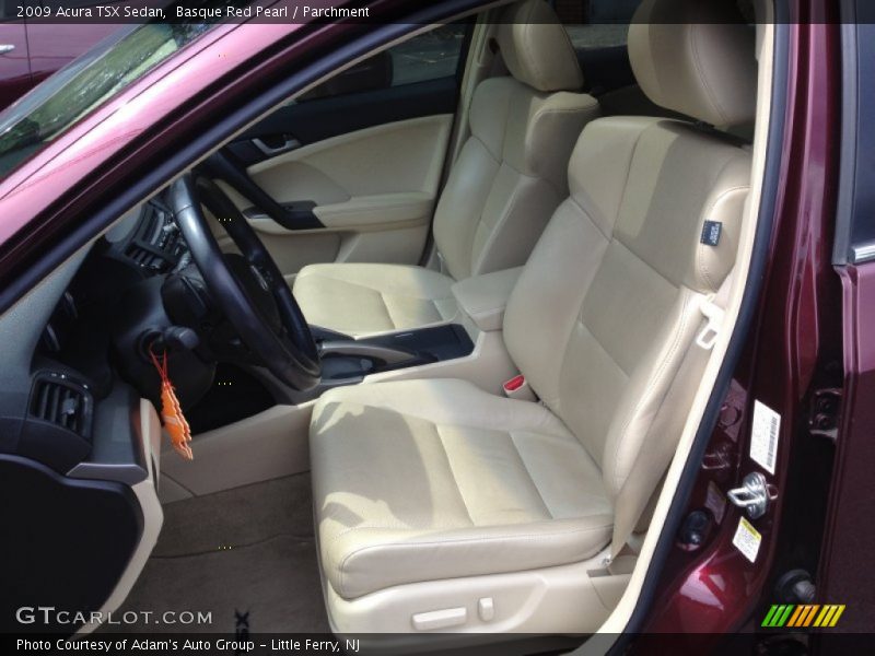 Basque Red Pearl / Parchment 2009 Acura TSX Sedan