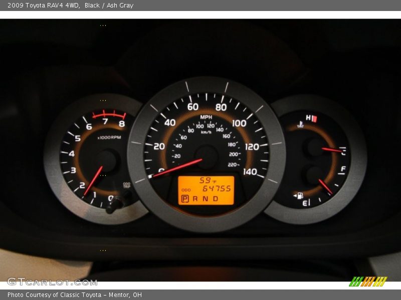 Black / Ash Gray 2009 Toyota RAV4 4WD