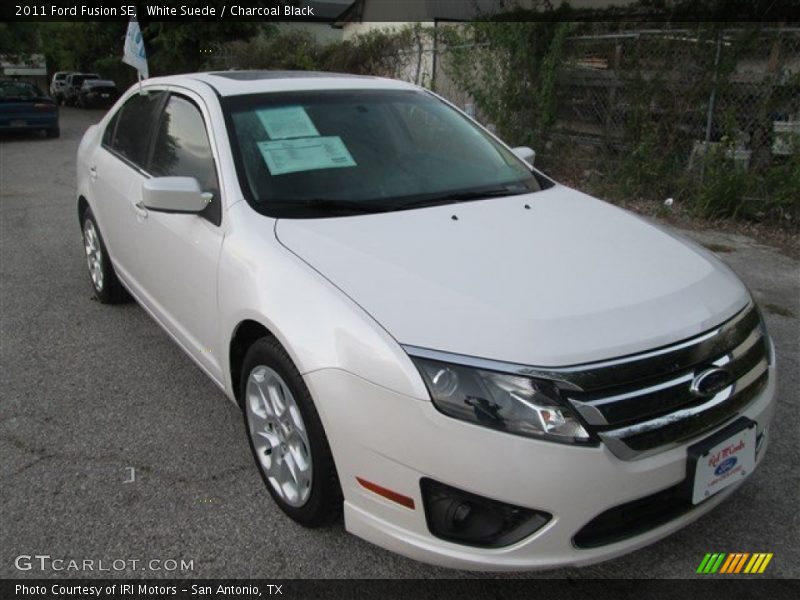 White Suede / Charcoal Black 2011 Ford Fusion SE