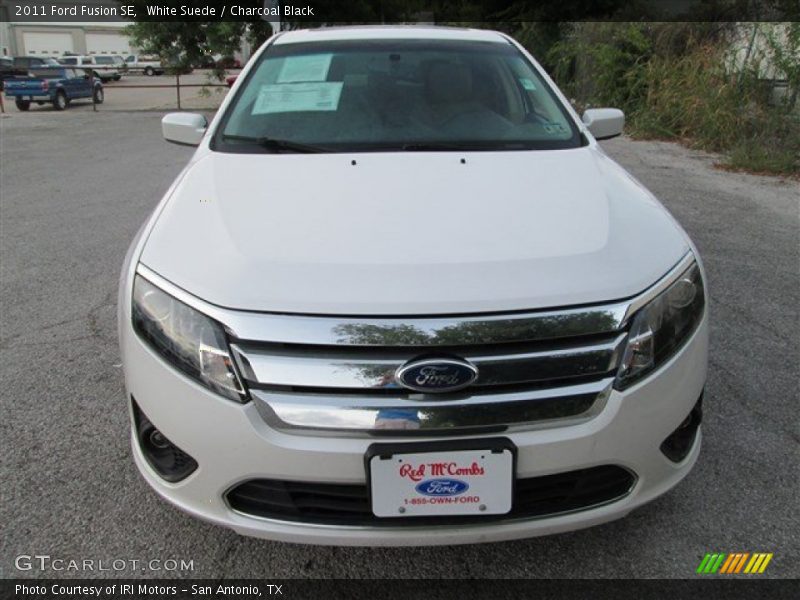White Suede / Charcoal Black 2011 Ford Fusion SE