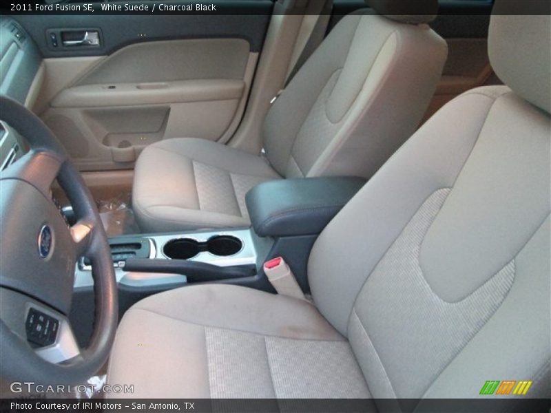 White Suede / Charcoal Black 2011 Ford Fusion SE
