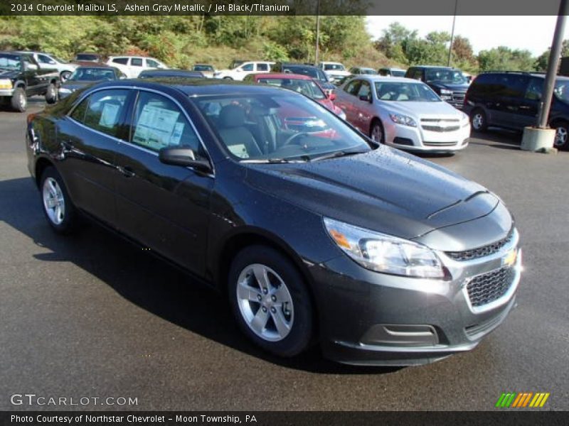 Ashen Gray Metallic / Jet Black/Titanium 2014 Chevrolet Malibu LS
