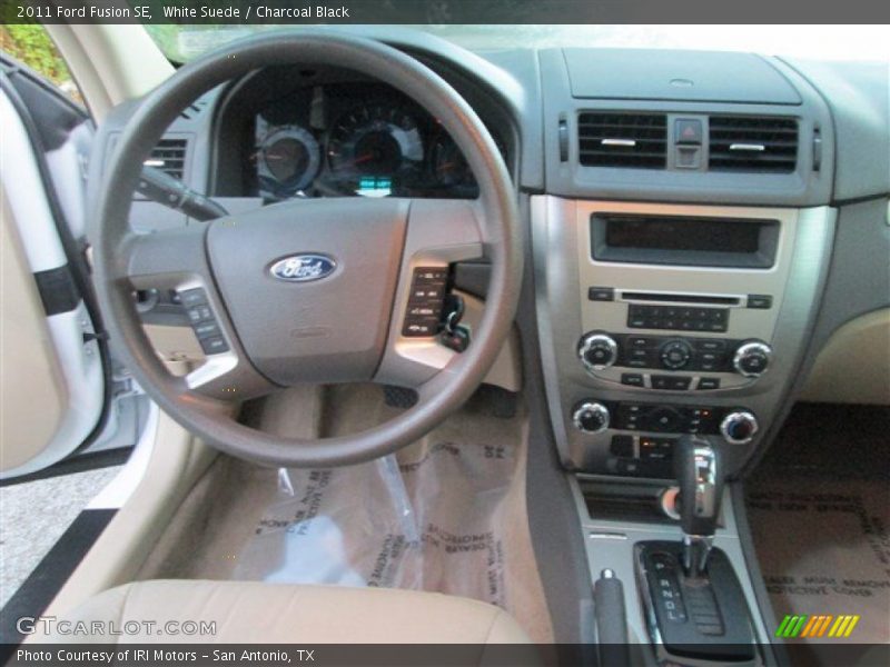 White Suede / Charcoal Black 2011 Ford Fusion SE