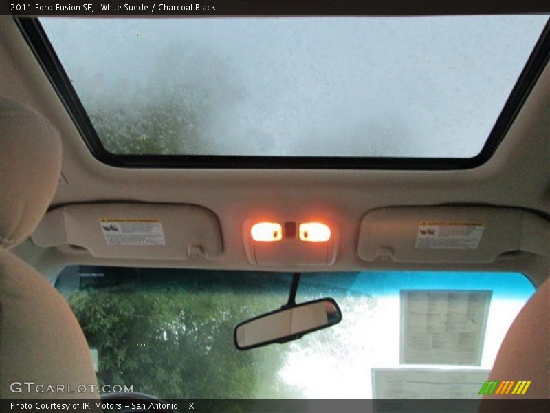White Suede / Charcoal Black 2011 Ford Fusion SE