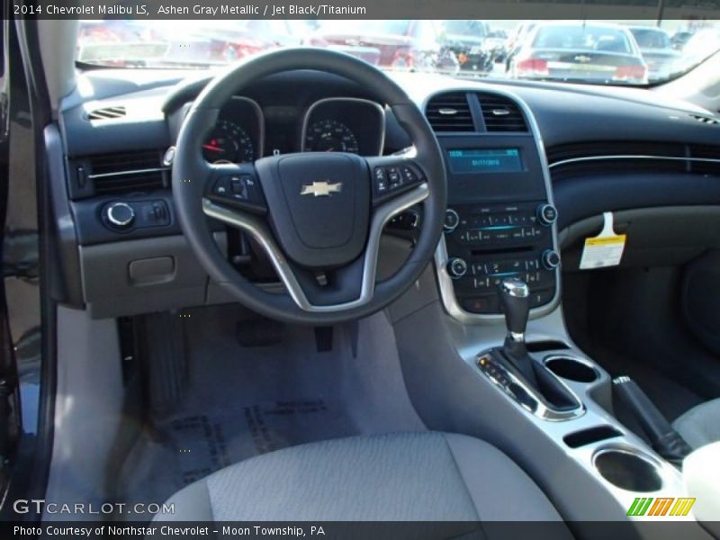 Ashen Gray Metallic / Jet Black/Titanium 2014 Chevrolet Malibu LS