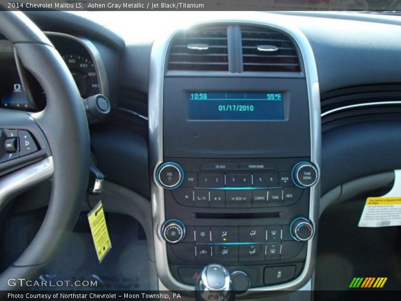 Ashen Gray Metallic / Jet Black/Titanium 2014 Chevrolet Malibu LS