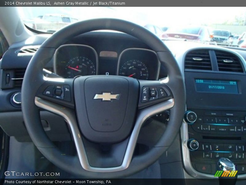 Ashen Gray Metallic / Jet Black/Titanium 2014 Chevrolet Malibu LS