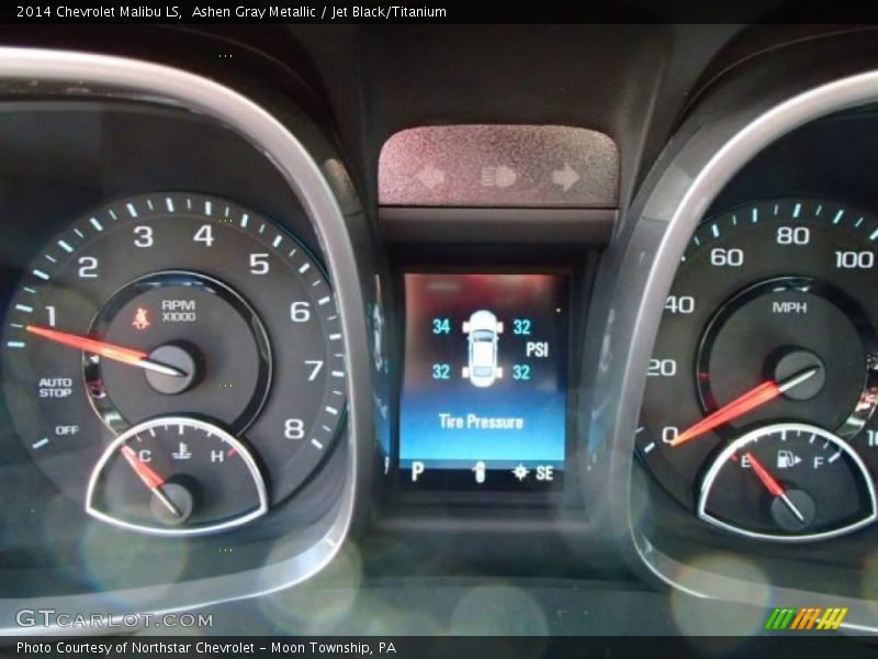 Ashen Gray Metallic / Jet Black/Titanium 2014 Chevrolet Malibu LS