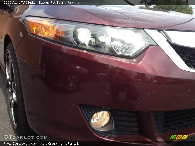 Basque Red Pearl / Parchment 2009 Acura TSX Sedan