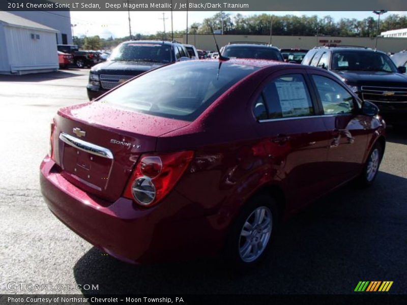 Deep Magenta Metallic / Jet Black/Dark Titanium 2014 Chevrolet Sonic LT Sedan