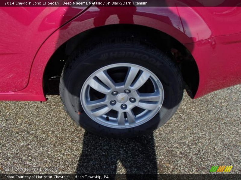 Deep Magenta Metallic / Jet Black/Dark Titanium 2014 Chevrolet Sonic LT Sedan